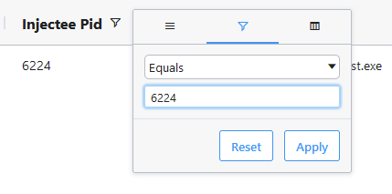 Filtering out irrelevant injections